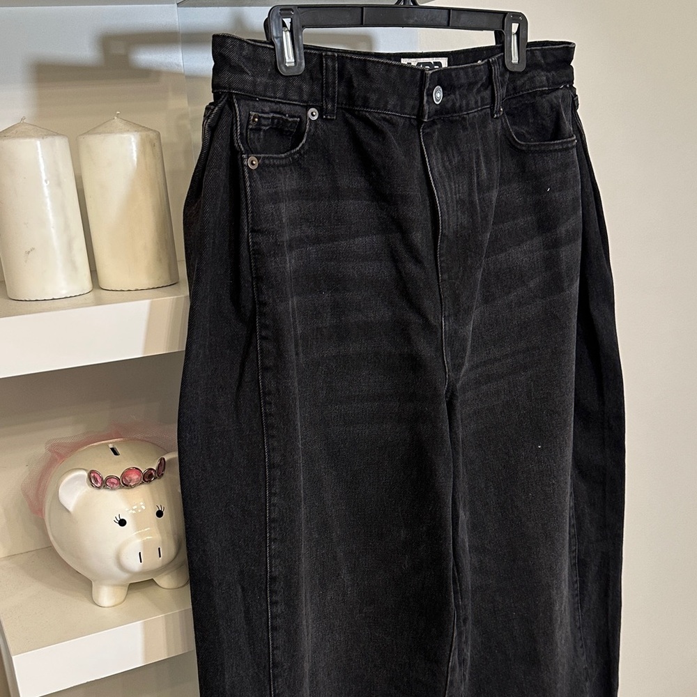 Wide Leg Black Jeans for Women - Picture 4 of 5